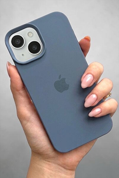 ProNorth IPhone 15 Uyumlu Kılıf Logolu Lansman Soft Yumuşak Içi Kadife Siliko...