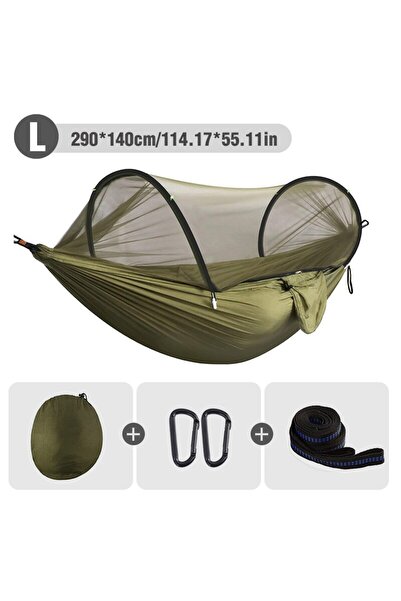 Choice Army Green L WESTTUNE 3 in 1 Camping Hammock with Mosquito Mesh Automa...