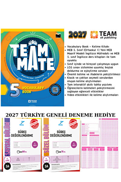 Team Elt Publishing Team Elt 5. Sınıf Ahead With English Vocabulary Book