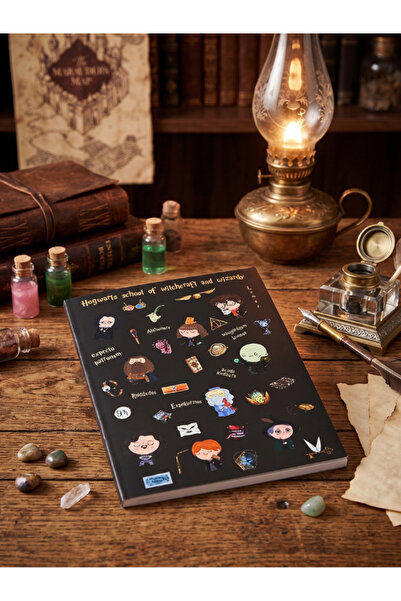 Dörtel Tedarik Harry Potter Hogwarts Themed Unlined Notebook