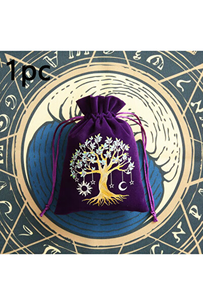 Choice 13x18cm Tree-1pc Velvet Moon Sun Tarot Storage Bag Board Game Cards Em...