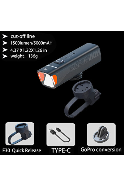 Choice 1000-1500 Lumen X7pro-F30 KING KONG X7pro LED Bicycle Light Cut-off Li...