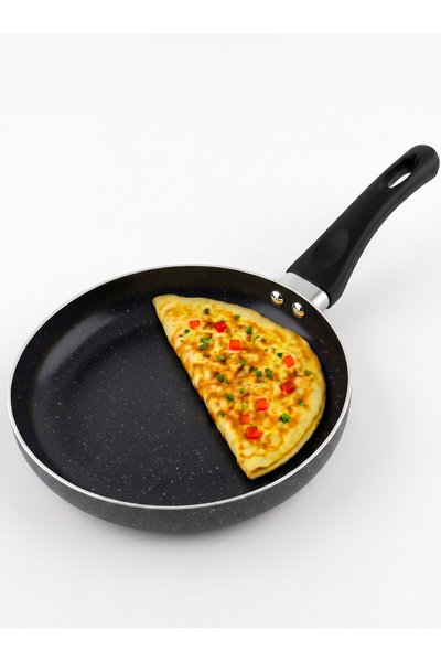DELICI Non Stick Frying Pan 24cm - Afp24ge, Cooking Granite Gray Non Stick, S...