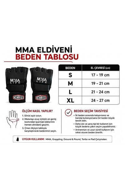 CYCLONE Mma Gloves Professional Match & Training Gloves