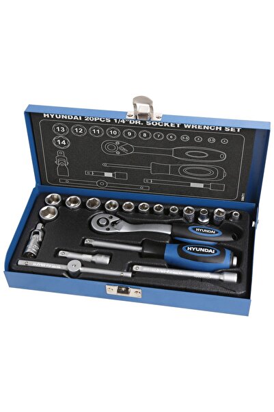 Hyundai Set de 20 de chei tubulare de 1/4 inch HY-59671