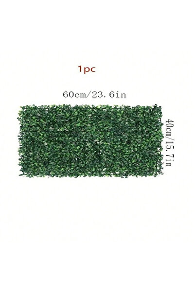 Choice L 40-60cm 1pc Plastic Artificial Grass, Wall Panel Hedge Greenery, UV ...