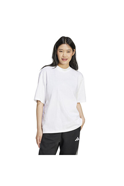 adidas Αθλητικά ρούχα W SL+ SJ BOYF T JD9995 Λευκό