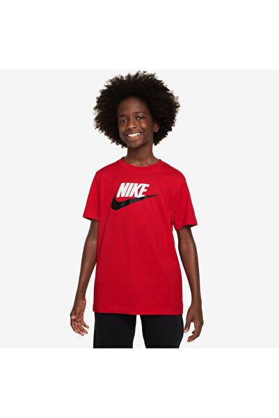 Nike K NSW TEE FUTURA HBR FZ5178-657 Κόκκινο