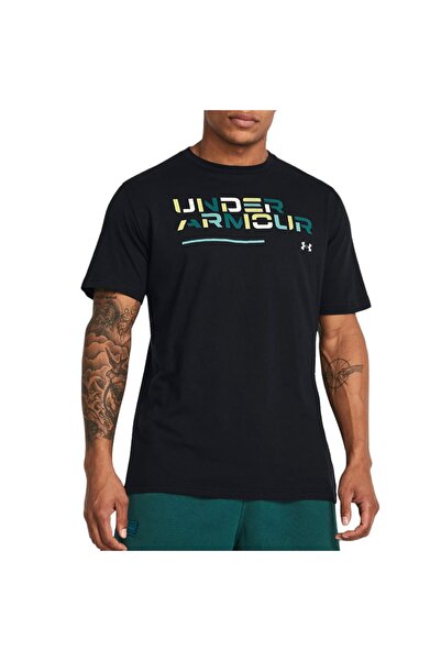 Under Armour COLORBLOCK WORDMARK SS 1382829-001 Μαύρο