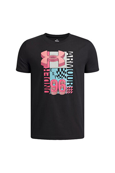 Under Armour B LOGO WM COLLAGE SS 6009271-001 Μαύρο