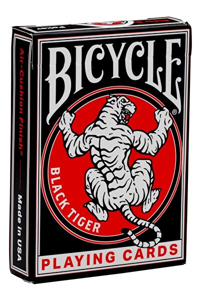 Bicycle Black Tiger Red Oyun Kartı 1041085