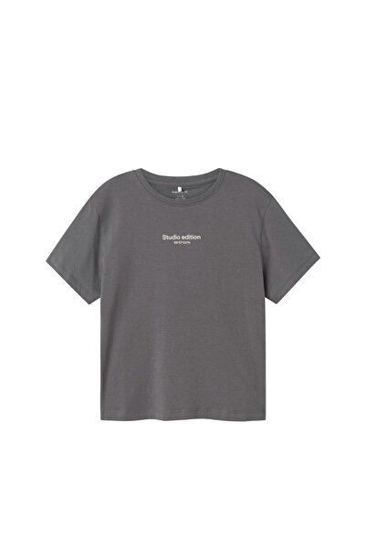 Name it NKMBRODY SS NREG TOP NOOS 13236526-Λάβα Σμόκ Ανθρακί