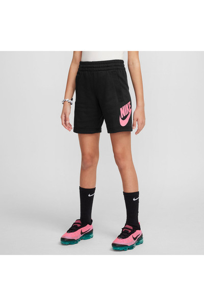 Nike K NSW CLUB FT SHORT HBR FD2997-011 Μαύρο
