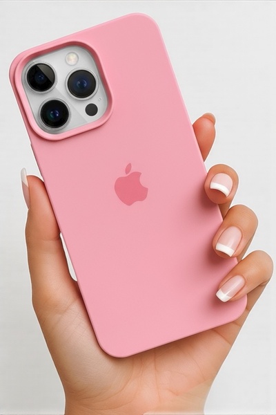 ProNorth IPhone 15 PRO Uyumlu Kılıf Logolu Lansman Soft Yumuşak Içi Kadife Si...