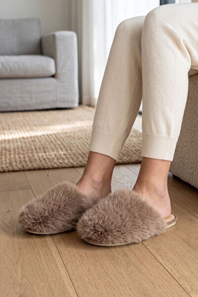 Twigy Papuci de casă pentru femei Ella Plush, maro 37/41