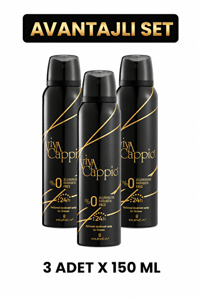 Viva Cappio Viva Deodorant 150ml X 3 Adet