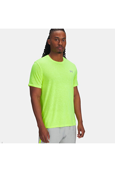 Under Armour LAUNCH Καμουφλάζ Κοντομάνικο 1386681-731 Κίτρινο