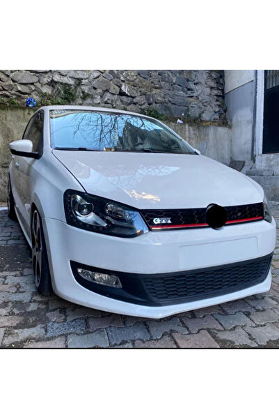 beyaztuning Volkswagen Polo 6R GTi Kırmızı Şeritli Ön Panjur 2009-2014
