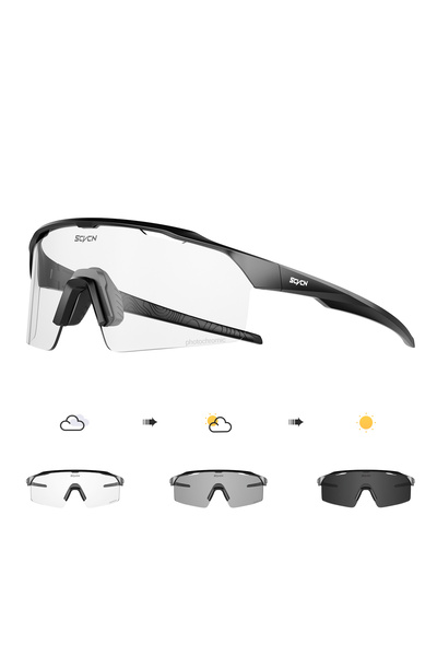 Choice 02 KAPVOE Photochromic Cycling Glasses Fashion Sports Running Sunglass...