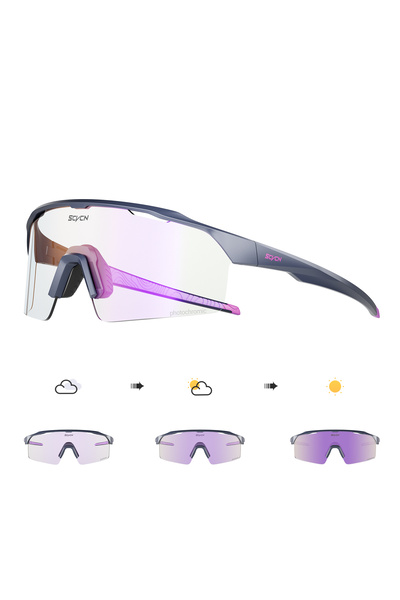 Choice7 05 KAPVOE Photochromic Cycling Glasses Fashion Sports Running Sunglas...