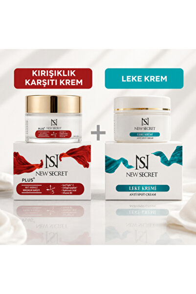 Botoks Etkili Antı-wrınkle Kırışıklık Karşıtı Krem 50ml + Leke Kremi 50ml 2 li Set