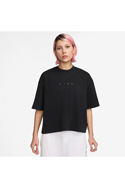 Nike W Αθλητικό Μπλουζάκι HV4955-010 Μαύρο