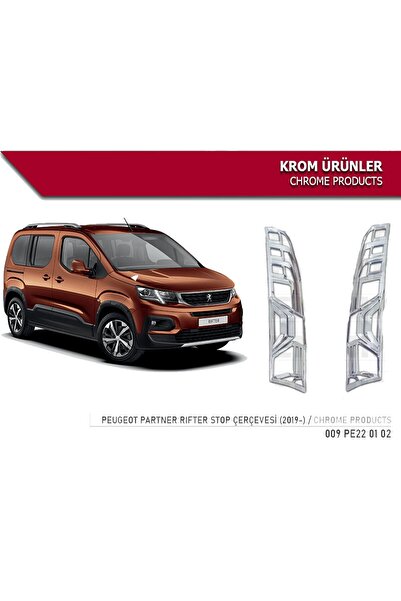 Niken Peugeot Rifter Stop Çerçevesi Krom Nikelajı 2018 Sonrası