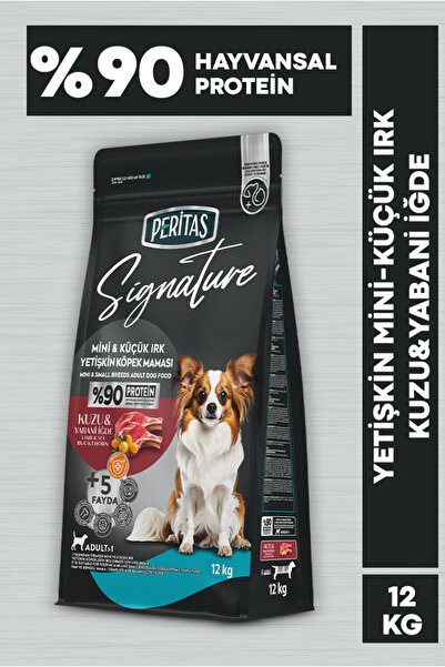 PERİTAS Signature Kuzulu Küçük Irk Yetişkin Köpek Maması 12 Kg