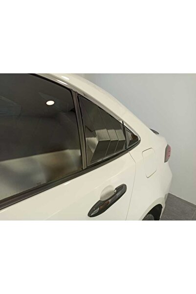 beyaztuning Toyota Corolla Kelebek Cam Kaplama Vizörü Parlak Siyah 2019+