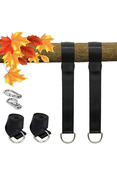 Choice 5x150cm One Pair Tree Swing Hanging Kit Hammock Straps Camping 350 KG ...