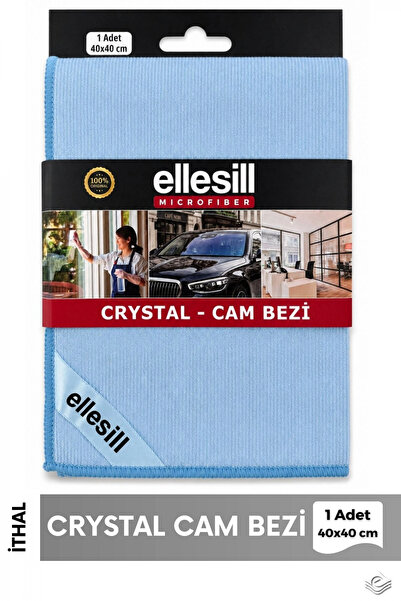 Ellesill Crystal Mavi Cam Bezi 40x40 cm - (1 Adet)