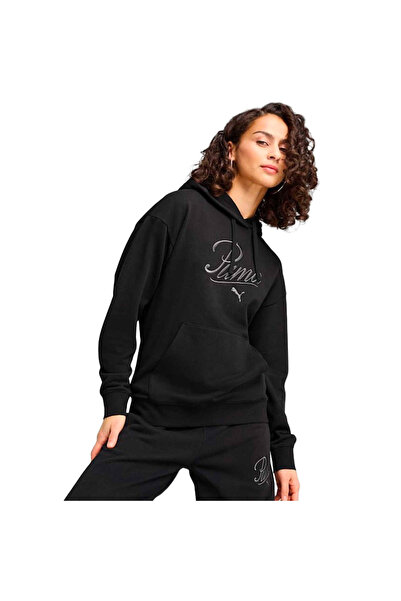 Puma ESS SCRIPT COMFORT HOODIE FL 694136-01 Black