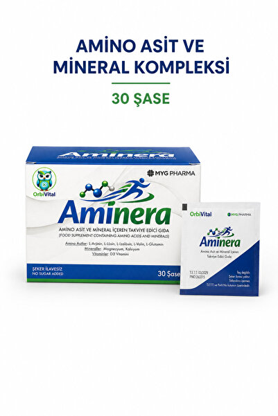 OrbiVital Aminera Amino Asit ve Mineral Kompleksi 30 Şase - Kas ve Enerji Des...