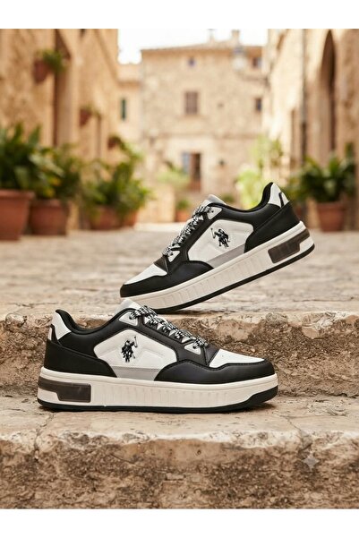 U.S. Polo Assn. CYPHER 6FX Weiß-Schwarzer Damen-Sneaker