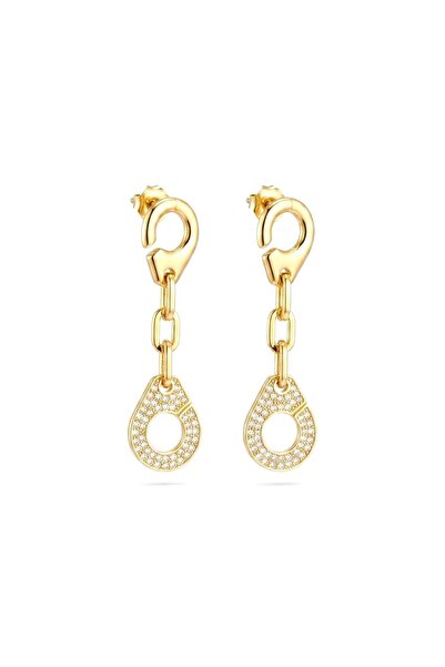 Siya Silver Tarnish-Free Steel Zircon Stone Hook Model Dangle Women's Earring...
