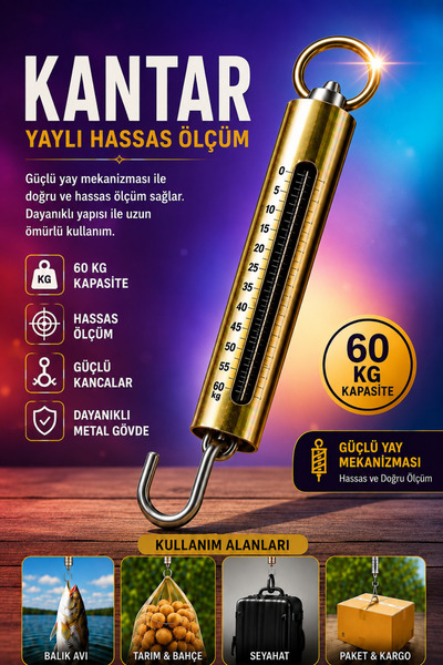 Genel Markalar Kargo Mekanik El Kantarı 60 Kg