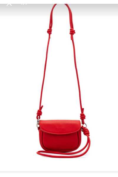 ÖZÜM ÇANTA Women's Mini Size Adjustable Strap Knot Detail Shoulder and Crossb...