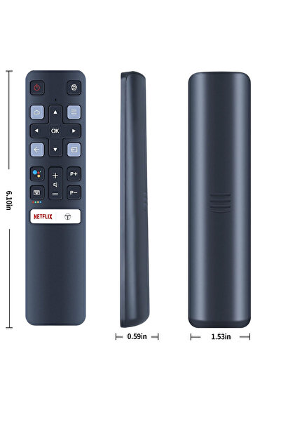 Choice black Smart TV Remote Control RC802V FUR6 FUR7 For TCL Android 49P30FS...
