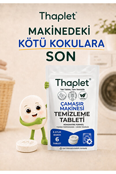 Çamaşır Makinesi Temizleme Tableti 6 Aylık Bakım Tableti