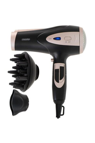 adler Hair dryer MS 2287, 2400 W, 2 speed settings, 3 temperature settings, B...