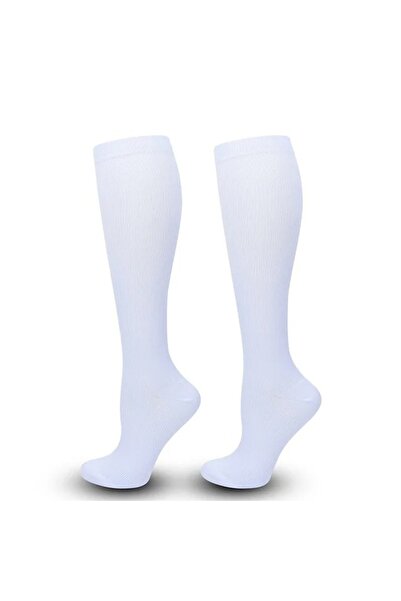 Choice3 S-M White Varicose Veins Compression Socks Fit For Golf Rugby Running...