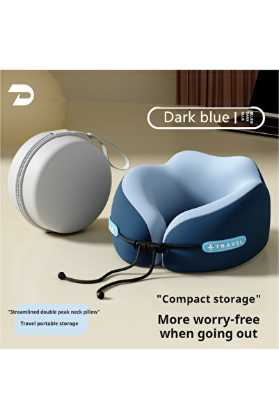 Choice Dark blue New U-Shaped Memory Foam Neck Pillows Cervical Healthcare Be...
