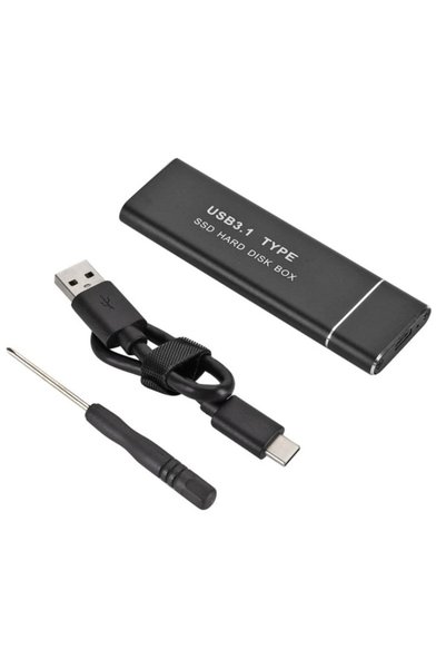 Choice Black Type C USB 3.1 to M.2 NGFF SSD Mobile Hard Disk Box Type C Adapt...