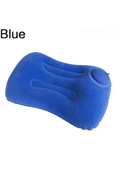 Choice 1pc-blue Flocking Inflatable Square Pillow Multifunctional Outdoor Cam...