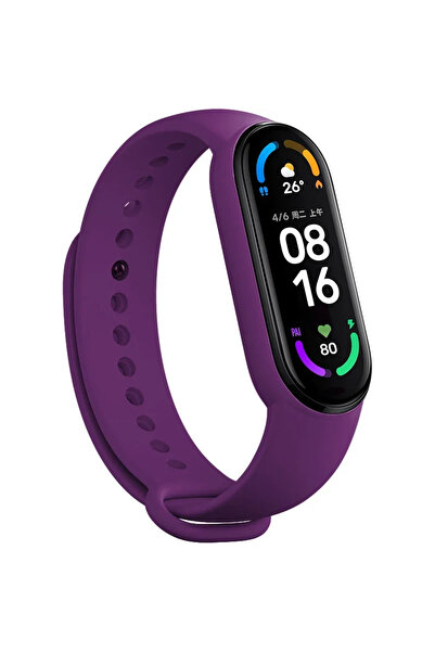 Choice16 Miband 34 Purple Official Silicone Strap for Mi Band 7 6 5 4 Bracele...