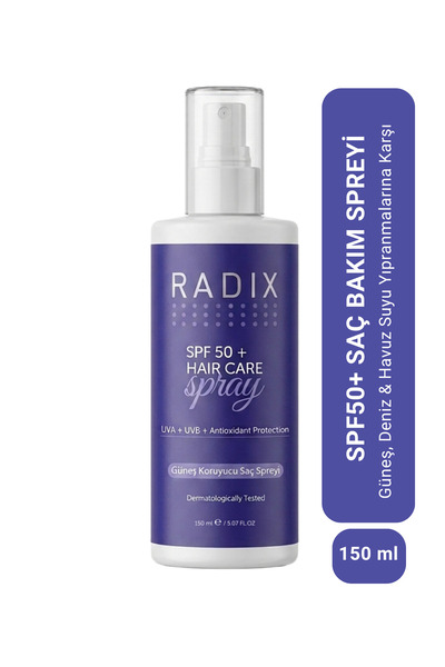 Radix SPF50+ UV ve Isı Koruyucu Saç Bakım Spreyi | Güneş Deniz ve Havuz Suyu ...