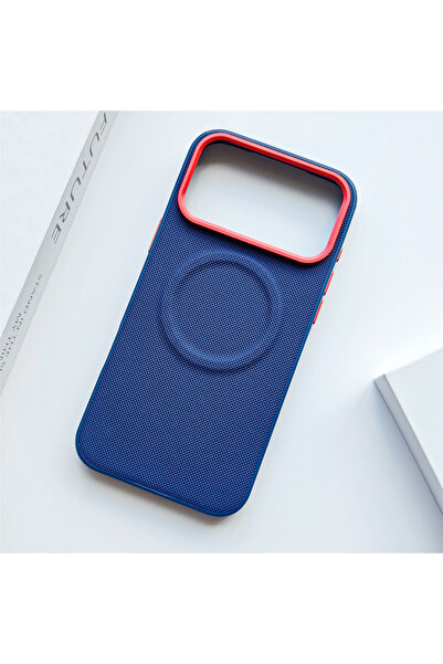Choice7 iPhone17 Pro Max Blue Leather Magnetic Phone Case for Iphone 18 Pro M...