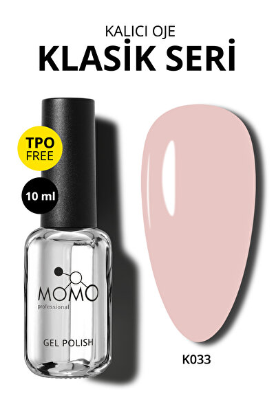 MOMO professional Kalıcı Oje K033,Pembe Bej, 10 ml