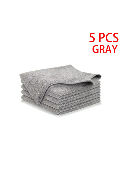 Choice 5 pcs Gray 5/10/20pcs Kitchen Towel, Ultra-fine Fiber Light Gray Clean...