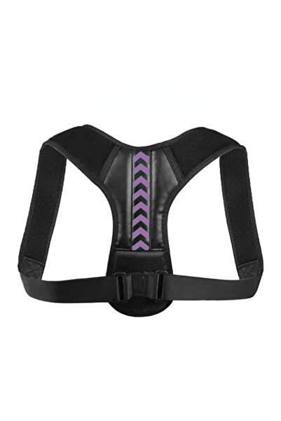 Choice19 S/M Black Purple Invisible Back Posture Trainer Adjustable Shoulder ...